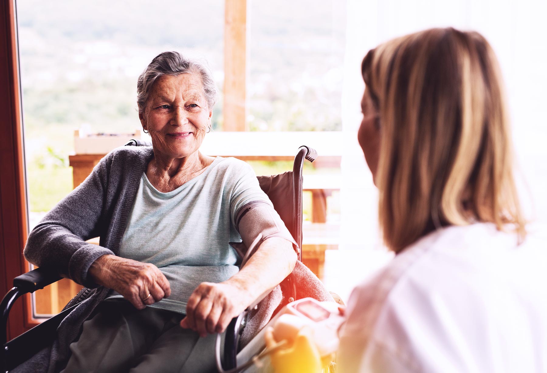 Connect HealthProfessional HomeVisit SeniorWoman